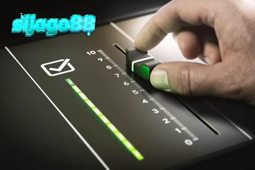 Tampilan antarmuka permainan slot digital yang modern dan dinamis